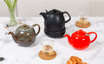 Bild in der Galerie öffnen: Kopenhagen Teekanne mit Stövchen Porzellan
