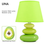 Bild in der Galerie öffnen: Nachttischlampe Lina grün - Keramik Urban Lifestyle