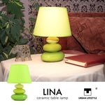 Bild in der Galerie öffnen: Tischlampe Lina lime grün - Keramik Urban Lifestyle