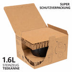 Bild in der Galerie öffnen: Teekanne Liverpool schwarz 1,6 L – spülmaschinenfest Kapazität