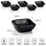 Bild in der Galerie öffnen: Saucenschälchen Nami schwarz - 6 Stück Porzellan