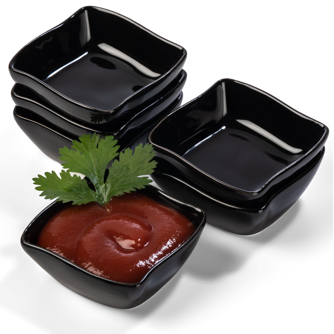 Dipschalen Nami Porzellan schwarz - 6er Set Urban Lifestyle