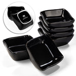 Bild in der Galerie öffnen: Porzellan Dipschalen Nami schwarz - 6er Set spülmaschinenfest