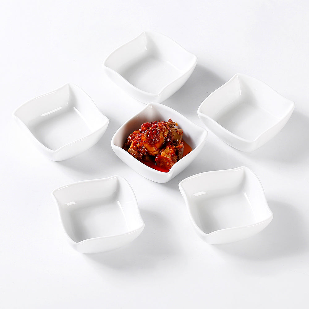 Dipschalen Nami Porzellan weiß - 6er Set Urban Lifestyle