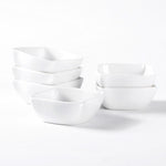 Bild in der Galerie öffnen: Porzellan Dipschalen Nami weiß - 6er Set spülmaschinenfest