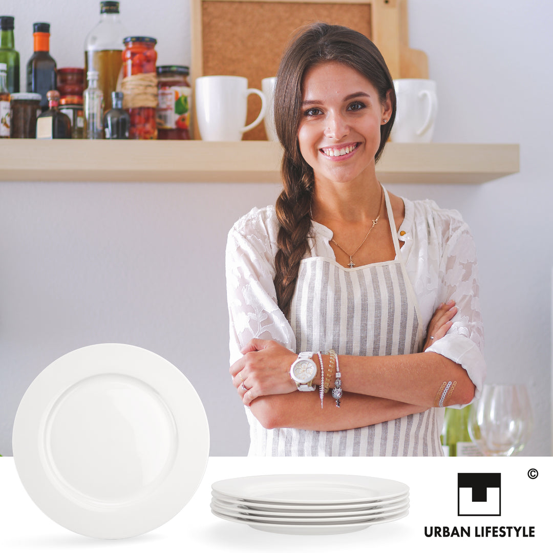 Porzellan Teller Lisa 6er Set Vorspeisenteller / Dessertteller 20,5 cm