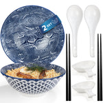Bild in der Galerie öffnen: URBAN LIFESTYLE Ramen Schüssel Dinner Set (Seigaiha)