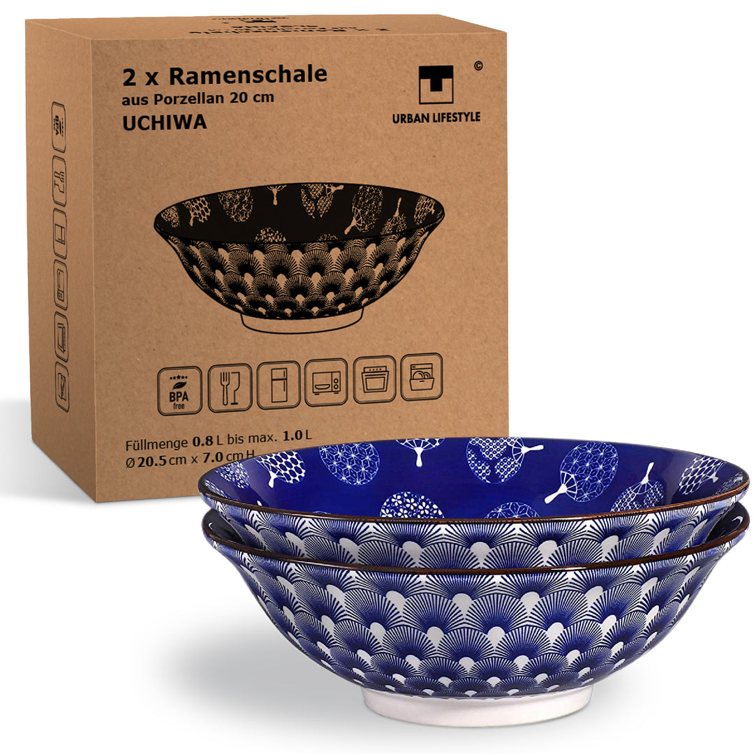 Ramen schüssel set 2 stück Porzellan Schalen Keramik