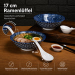 Bild in der Galerie öffnen: Ramen Löffel Set 6er mit Essstäbchen Weiß