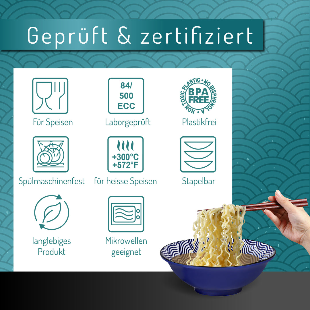 Urban Lifestyle Größe Salat Schüssel aus Porzellan Japanisch Style 