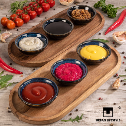 Dipschalen Set 6 stück aus Steinzeug marineblau Urban Lifestyle Österreich 
