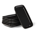 Bild in der Galerie öffnen: Schwarze Mezze Teller aus Steinzeug - spülmaschinenfest