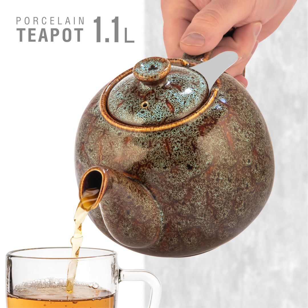 Swansea Teekanne Seegrün – Mit Edelstahlsieb, Spülmaschinenfest & Design in Österreich | Urban Lifestyle