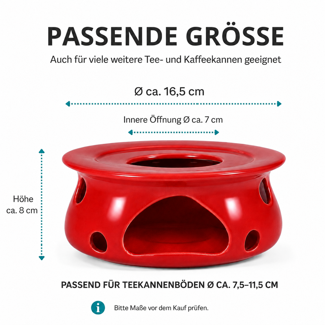 Stövchen – Keramik, Rot