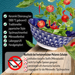 Bild in der Galerie öffnen: Ramenschüssel Uchiwa japanisches Design - 2 Stück Porzellan