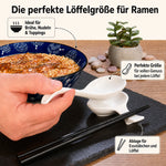 Bild in der Galerie öffnen: Ramen Set Uchiwa Infografik – Maße Vorteile und Inhalt 8 Teile