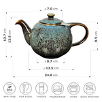 Bild in der Galerie öffnen: Urban Lifestyle Swansea Teekanne seegrün 1,1L 
