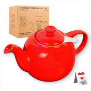 Urban Lifestyle Teekanne Porzellan Swansea Rot