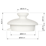 Bild in der Galerie öffnen: Urban Lifestyle Reserve-Deckel für Teekanne "Swansea" (weiß)