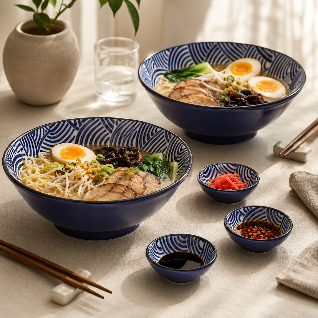 Kaiyo Dipschalen 6er Set aus Porzellan 8 cm