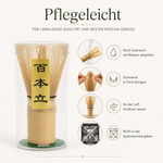 Bild in der Galerie öffnen: Matchabesen Chasen aus Bambus für Matcha Tee 100 Borsten
