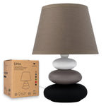 Bild in der Galerie öffnen: Urban Lifestyle Nachttischlampe "Lina" (Taupe-matt)
