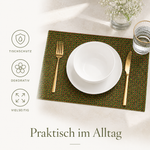 Bild in der Galerie öffnen: Tischmatten ALFONSO 6er Set Rot Grün | Urban Lifestyle