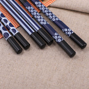 Essstäbchen Set – 5 Paar Wiederverwendbare Essstäbchen mit Japanischen Mustern