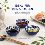 Bild in der Galerie öffnen: Kaiyo Dipschalen 6er Set aus Porzellan 8 cm