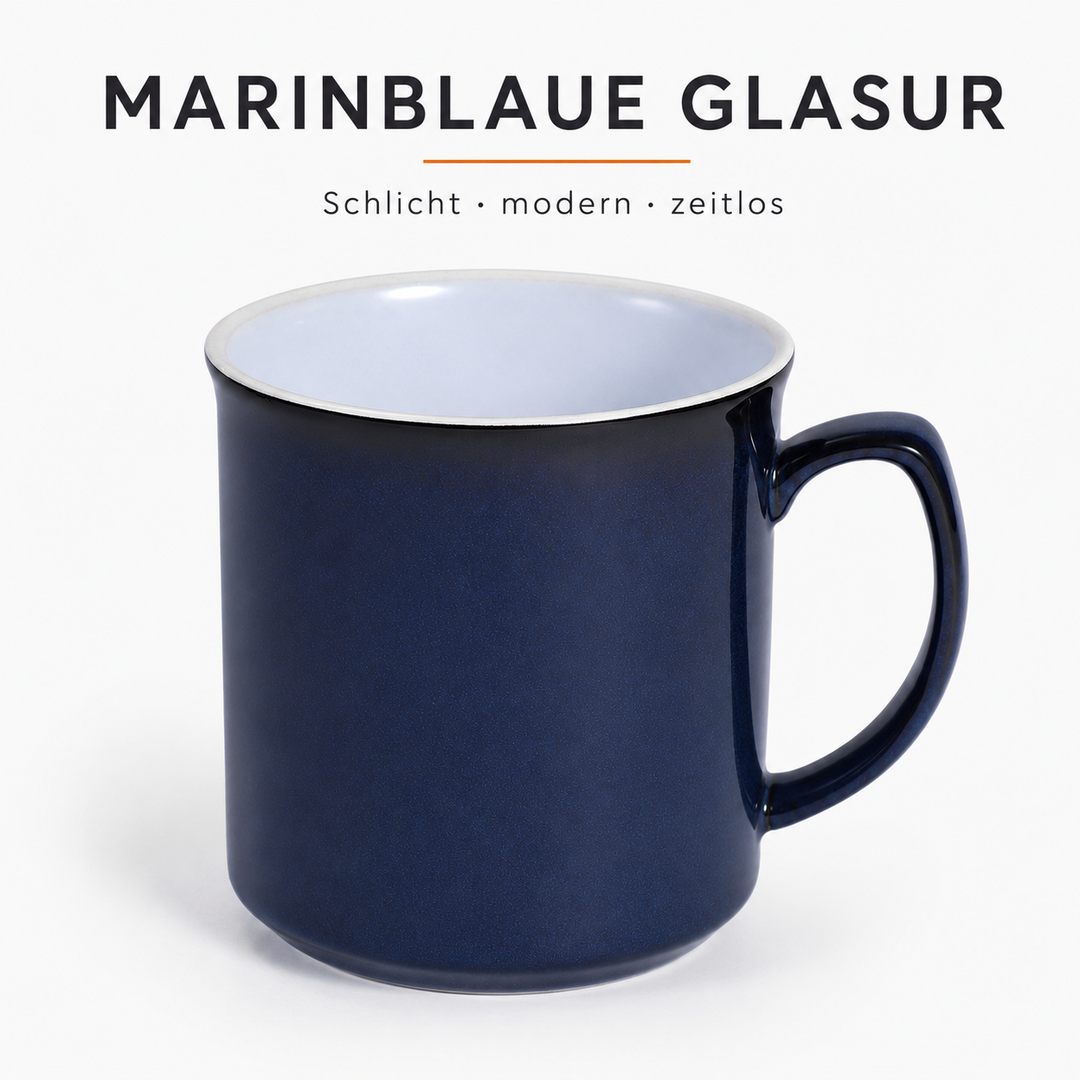 Chelsea Kaffeebecher 4er Set 300 ml Marinblau Urban Lifestyle