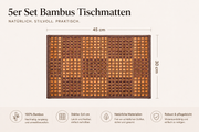 Bambus Tischmatten 