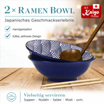 Bild in der Galerie öffnen: Ramen-Schüssel-Set Kaiyo – Porzellan, 20 cm, 2er-Set