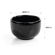 Schwarze Dipschalen Kuro Steinzeug - 6er Set Urban Lifestyle