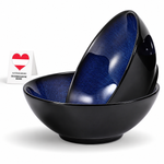 Bild in der Galerie öffnen: Ramen-Schüssel-Set Yuna – Keramik, Blau, 2er-Set