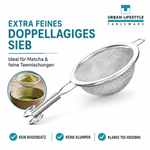 Bild in der Galerie öffnen: Matcha-Sieb aus Edelstahl – Ø 6,5 cm, extra feinmaschig, mit Griff