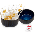 Bild in der Galerie öffnen: Müslischalen Diana Steinzeug blau - für Suppen und Salat Urban Lifestyle