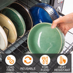 Bild in der Galerie öffnen: Steinzeug Bowls 15cm grün - spülmaschinenfest 2 Stück