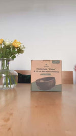 Video in der Galerie laden und abspielen: Müslischale-Steinzeug-Marineblau-Urban Lifestyle Österreich