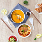 Bild in der Galerie öffnen: Minimalistische weiße Ramen Schale aus Porzellan große asiatische Suppenschüssel Urban Lifestyle