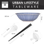 Bild in der Galerie öffnen: URBAN LIFESTYLE Ramen Schüssel Dinner Set (Tokusa)
