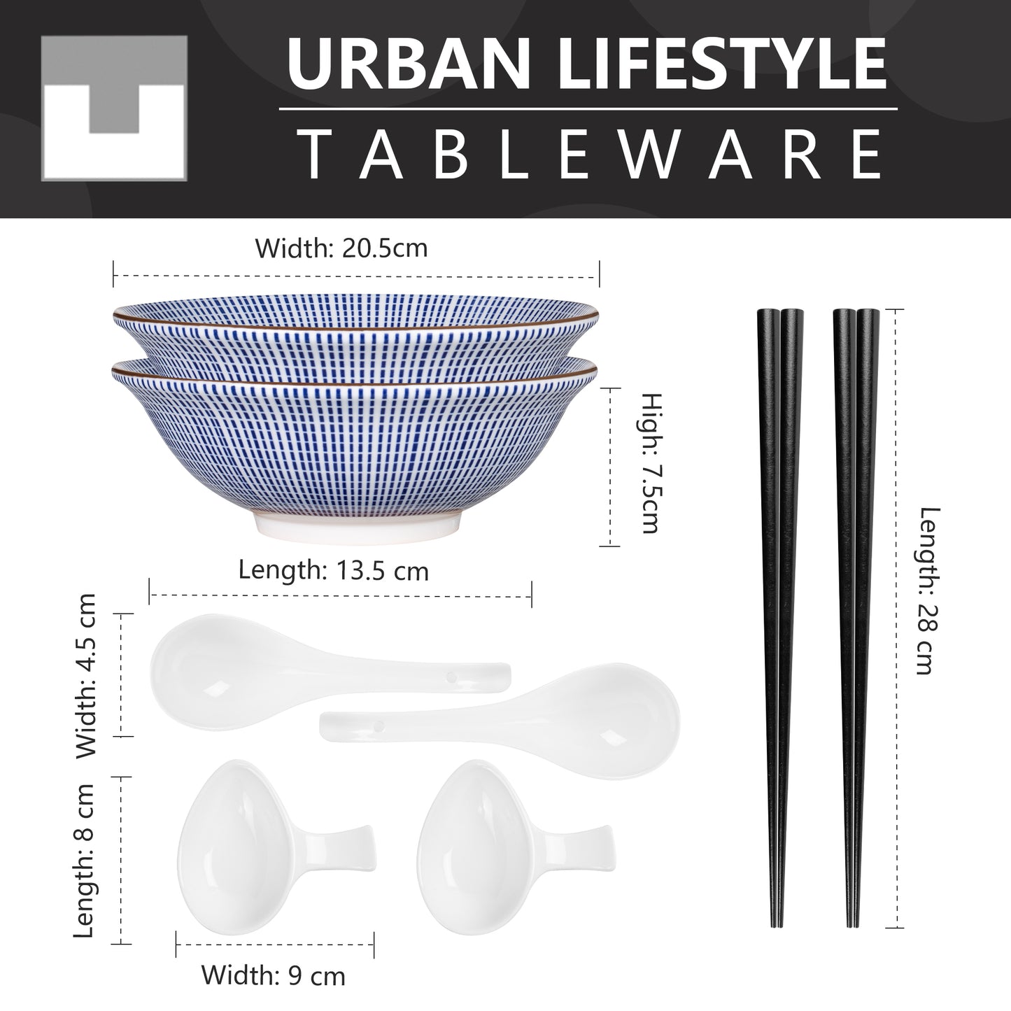 Urban Lifestyle Ramen Schüssel Dinner Set