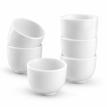 Bild in der Galerie öffnen: Dipschalen-Set Sana – Porzellan, Weiß, 120 ml, 6er-Set – reine Produktansicht