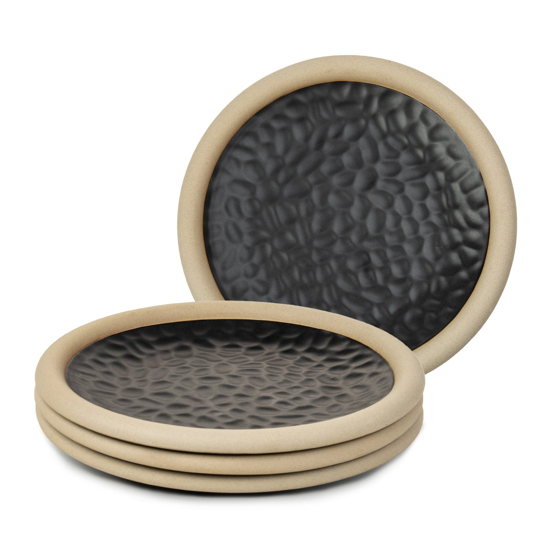 Tapas Teller rund braun Steinzeug - langlebig und robust