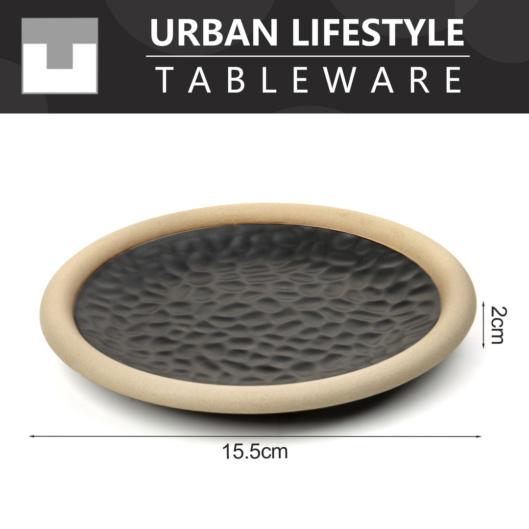 Mezze Teller braun Steinzeug - 4 Stück Urban Lifestyle