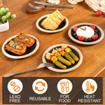 Bild in der Galerie öffnen: Steinzeug Mezze Teller braun - rustikales Design