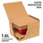 Bild in der Galerie öffnen: Teekanne Liverpool 1,6L rot - mit herausnehmbarem Teesieb