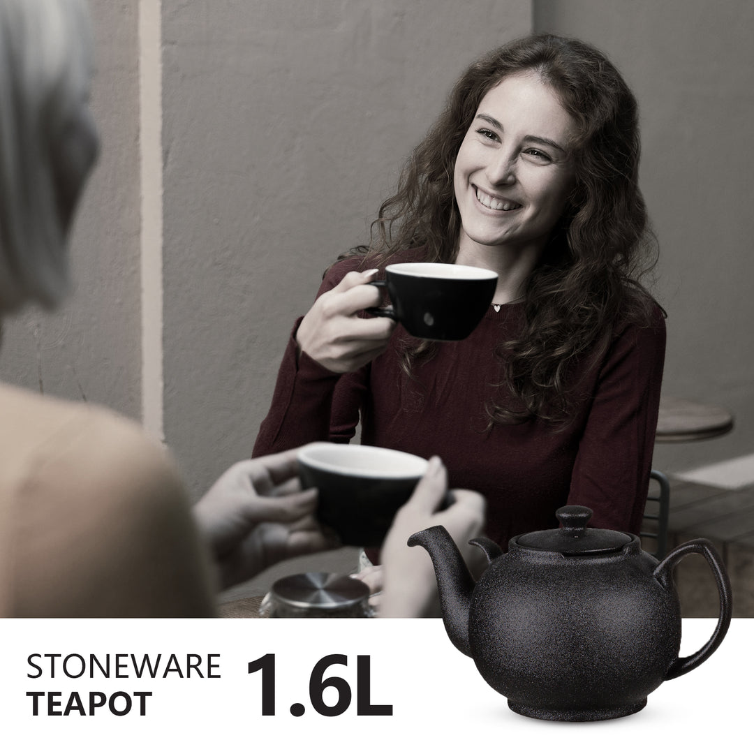 Teekanne Liverpool 1,6L - Steinzeug mit Siebeinsatz
