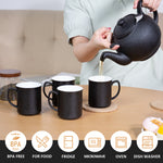 Bild in der Galerie öffnen: Liverpool Teekanne schwarz Keramik - modernes Design