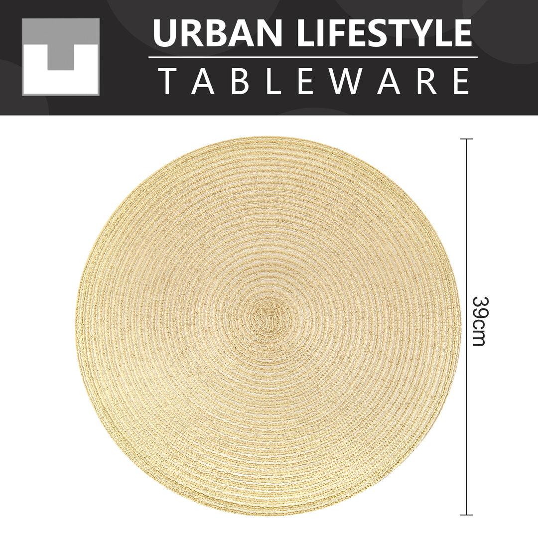 Urban Lifestyle Tischmatten "Helena"Ø 38cm, Set 6 Stück