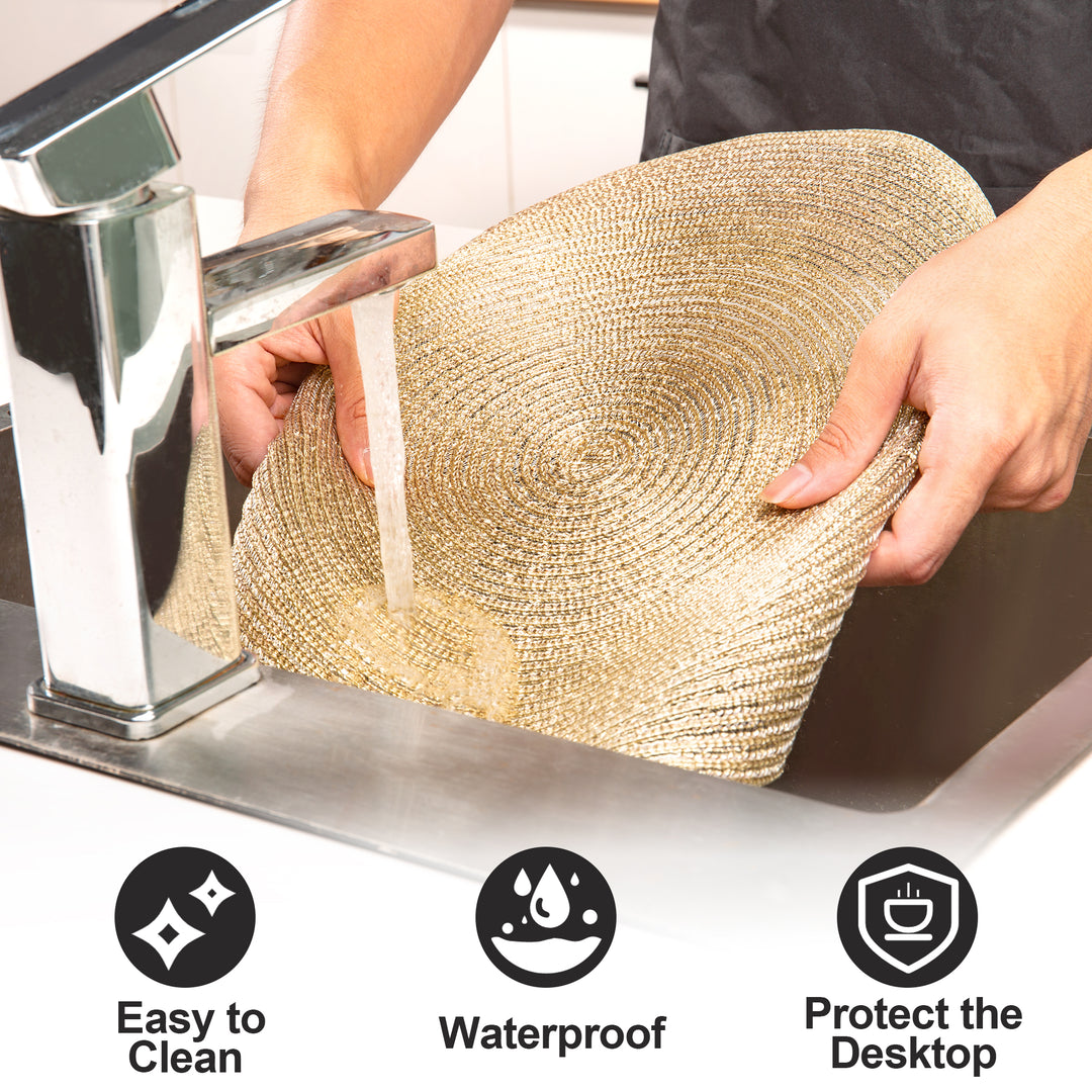 Urban Lifestyle Tischmatten "Helena"Ø 38cm, Set 6 Stück